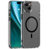 Etui ETTERI Color Mag do Apple iPhone 15 Przezroczysto-czarny