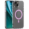 Etui ETTERI Color Mag do Apple iPhone 14 Przezroczysto-różowy