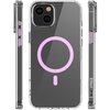 Etui ETTERI Color Mag do Apple iPhone 14 Przezroczysto-różowy Dominujący kolor Przezroczysto-różowy