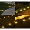 Lampa solarna SASKA GARDEN 8 LED SMD (12 szt.) Materiał klosza Tworzywo sztuczne