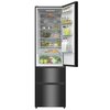 Lodówka HISENSE RM469N4AFD1 3D No Frost 200cm Czarna SmartFresh Licowane drzwi Metal Tech Cooling Funkcja Convert Liczba półek 5
