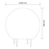 Lampa ogrodowa GOLDLUX Argento 330383 Biały Głębokość [mm] 300