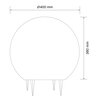 Lampa ogrodowa GOLDLUX Argento 330390 Biały Głębokość [mm] 400