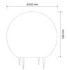 Lampa ogrodowa GOLDLUX Argento 330345 Szary Głębokość [mm] 300