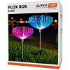Lampa solarna SUPERLED Flox 5246K (2 szt.) Kolor Srebrno-biało-czarny