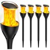 Lampa solarna SUPERLED Flami 5257K 4 szt. Kolor Czarno-przezroczysty