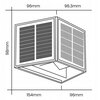 Kinkiet zewnętrzny solarny SUPERLED Arms 5226 Barwa światła Biały zimny