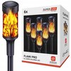 Lampa solarna SUPERLED Flami Pro (6 szt.) Kolor Czarny