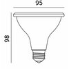 Żarówka LED do roślin KOBI Design Planty 9W E27 Czarny Gwarancja 24 miesiące