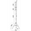 Lampa LED do roślin KOBI Design Vitaro 4 ST 001517 Barwa światła Czerwone