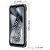 Smartfon z dużym ekranem o przekątnej 6.56 cala, wyświetlający abstrakcyjną grafikę przypominającą kryształ. Obudowa urządzenia jest solidna, z widocznymi wzmocnieniami na krawędziach, co sugeruje odporność na uszkodzenia.