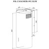 Okap AKPO WK-12 Balmera WL Slim Złoty 607.4m3/h 75dB klasa B Szerokość [cm] 35