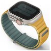 Pasek UNIQ Revix Evo do Apple Watch 1/2/3/4/5/6/7/8/9/SE/SE2/Ultra/Ultra2 (42/44/45/49 mm) Zielono-żółty Materiał Silikon