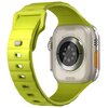 Pasek UNIQ Stride do Apple Watch 4/5/6/7/8/9/SE/SE2/Ultra/Ultra 2 (42/44/45/49mm) Limonkowy Materiał Guma