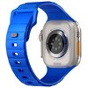 Pasek UNIQ Stride do Apple Watch 4/5/6/7/8/9/SE/SE2/Ultra/Ultra 2 (42/44/45/49mm) Niebieski Materiał Guma