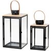 Lampion MY HOME Dark Leather 66583 Czarno-ecru Kolor Czarno-ecru