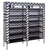 Szafa tekstylna GOCKOWIAK Gabi Zebra (120 x 30 x 110) Szaro-biały Zastosowanie Do przedpokoju