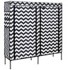 Szafa tekstylna GOCKOWIAK Gabi Zebra (120 x 30 x 110) Szaro-biały Materiał wykonania Tekstylina
