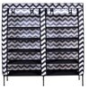 Szafa tekstylna GOCKOWIAK Gabi Zebra (120 x 30 x 110) Szaro-biały Pojemność Średnia