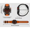 Smartwatch WEOFLY Conquer 47mm Pomarańczowy Rodzaj Smartwatch