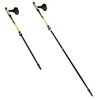 Kijki do nordic walking NILS NW8611 (93 - 125 cm) Czarno-zielony Kolor dominujący Czarno-zielony