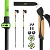 Kijki do nordic walking NILS NW8611 (93 - 125 cm) Czarno-zielony Gwarancja 24 miesiące