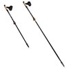 Kijki do nordic walking NILS NW8613 (93 - 125 cm) Czarno-złoty Kolor dominujący Czarno-złoty