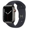 APPLE Watch 7 GPS + Cellular 45mm koperta ze stali nierdzewnej (grafitowy) + pasek sportowy (północ)