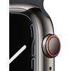 APPLE Watch 7 GPS + Cellular 45mm koperta ze stali nierdzewnej (grafitowy) + pasek sportowy (północ) Grubość koperty [mm] 10.7