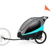Przyczepka rowerowa KINDERKRAFT Nava 3w1 Niebieski Materiał Aluminium
