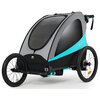 Przyczepka rowerowa KINDERKRAFT Nava 3w1 Niebieski Materiał Tworzywo sztuczne