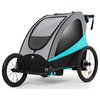 Przyczepka rowerowa KINDERKRAFT Nava 3w1 Niebieski Ochrona przed warunkami atmosferycznymi Tak