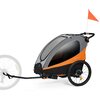 Przyczepka rowerowa KINDERKRAFT Nava 3w1 Pomarańczowy Materiał Aluminium