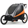 Przyczepka rowerowa KINDERKRAFT Nava 3w1 Pomarańczowy Ochrona przed warunkami atmosferycznymi Tak