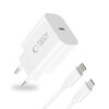 Ładowarka sieciowa TECH-PROTECT NC20W PD20W Biały Kabel w zestawie USB-C - Lightning