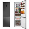 Lodówka AMICA FK3706D.5DFXCM (D) No Frost 200cm Czarny/Inox Funkcje Zmiana kierunku otwierania drzwi, Szybkie chłodzenie, Szybkie zamrażanie