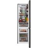 Lodówka AMICA FK3706D.5DFXCM (D) No Frost 200cm Czarny/Inox Położenie zamrażarki Na dole