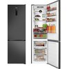 Lodówka AMICA FK3706T.2DFZXC (D) No Frost 200cm Czarny/Inox Kolor producenta Czarny/Inox