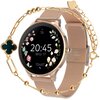Smartwatch FOREVER Velora SB-306 + bransoletka Verona Różowe złoto