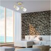 Lampa sufitowa MILAGRO Best Gold ML9975 Złoty Pomieszczenie Do kuchni