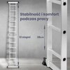 Drabina EXTRALINK Lad3x4M (3.55 m) + Platforma Wysokość schodków [m] 28
