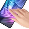 Opakowanie produktu "3mk SilkyMatt Pro" przedstawia grafikę telefonu z nałożoną folią ochronną, z efektem matowego wykończenia. Na opakowaniu widnieje tekst: "Silky touch, ensures full protection" oraz "Your screen is up to 400% stronger", a także logotyp