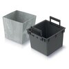 Donica PROSPERPLAST Urbi Square Low Beton Effect DURS240LE 425U 10L Szary Obróbka Tworzywo sztuczne