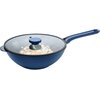 Patelnia wok AMBITION Qualum Ceramic Cobalt 30 cm Ilość elementów 2