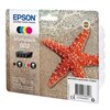 Zestaw tuszów EPSON 603 Czarny 3.4 ml, Błękitny 2.4 ml, Purpurowy 2.4 ml, Żółty 2.4 ml C13T03U64010 Gwarancja  24 miesiące