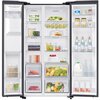 Lodówka SAMSUNG RS65DG54R32CEO Side by Side AI No Frost 178cm Czarne szkło Podajnik wody Kostkarka Liczba półek 4
