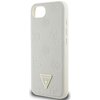 Etui GUESS Grained Hot Stamp Peony Triangle Logo MagSafe do Apple iPhone 16e Beżowy Typ Etui nakładka
