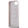 Etui GUESS Grained Hot Stamp Peony Triangle Logo MagSafe do Apple iPhone 16e Beżowy Gwarancja 24 miesiące