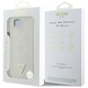 Etui GUESS Grained Hot Stamp Peony Triangle Logo MagSafe do Apple iPhone 16e Beżowy Marka telefonu Apple