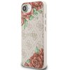 Etui GUESS 4G Flowers Print MagSafe do Apple iPhone 16e Różowy Seria telefonu iPhone
